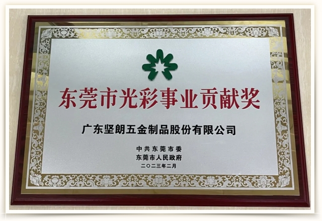 喜讯！918博天娱乐官网荣获“东莞市光彩事业贡献奖”